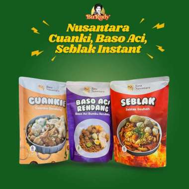 Nusantara Instan Snack – Bakso Aci Rendang, Cuanki, Seblak | Camilan Viral Kekinian 125gr Baso Aci O