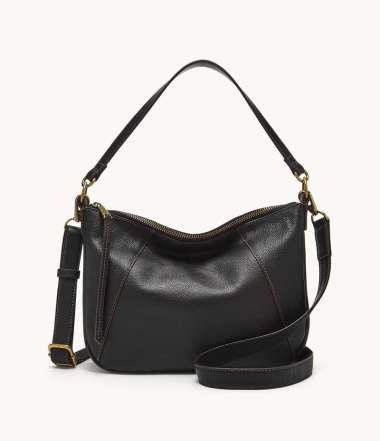 Fossil Skylar Crossbody Leather Black Tas Wanita - SHB2656-001