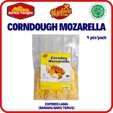 Nisofood Corndog Mozzarella / Mozzarella Goreng / Hottang Mozzarella Frozen Corndog Mozzarella