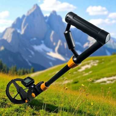Pendeteksi Logam Metal Detector LCD Display Waterproof 7.4 Inch