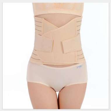 Korset Pinggang Pria Wanita Kesehatan Saraf Kejepit Pelangsing - Cokelat