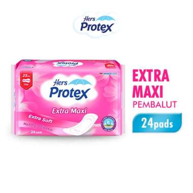 Hers Protex Softcare Pembalut Wanita Maxi Non Wings 20 pads (23cm)-Tanpa Sayap