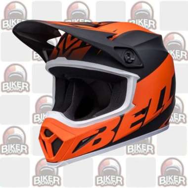 Bell MX-9 Mips Helm Cross Helm Retro Fullface Cross Classic Helmet DISRUPT MATTE ORANGE