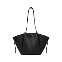 [6.6UNCANG HARGA] Folnua Anthos Leather Tote Bag Black