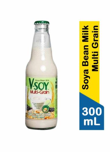 Susu Kedelai V-Soy Vsoy Multi Grain Multigrain Botol 300ml/Soy Milk