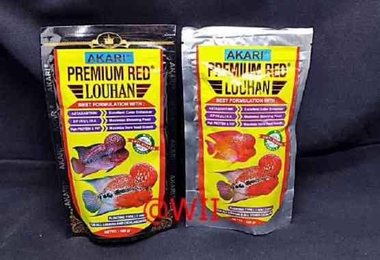 AKARI SUPER RED LOUHAN LOHAN PREMIUM makanan pakan ikan