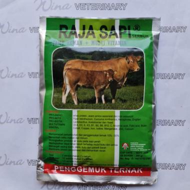 Raja Sapi 200 Gram Original - Jamu Hewan Sapi dan Multivitamin Sapi