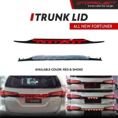 Trunklid / Trunk Lid Lampu All New Fortuner 2016 - 2021 Otoproject smoke