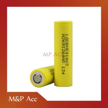 NEW LG HE4 18650 Li-ion Battery 2500mAh 3.6V dengan Flat Top
