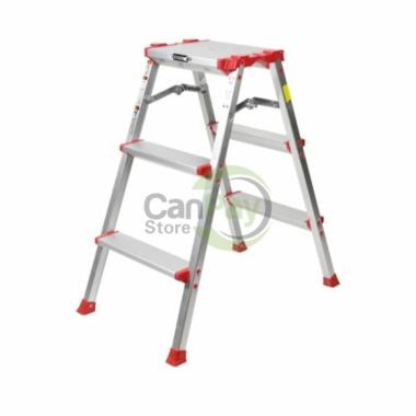 Krisbow Tangga Lipat Aluminium 3 Step - Merah