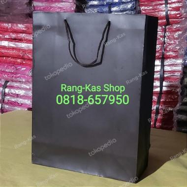 Paper bag Coklat Tua Folio karton Tebal