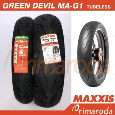 Sepasang Ban Tubeless 90/80-17 dan 120/70-17 Maxxis Green Devil MA-G1