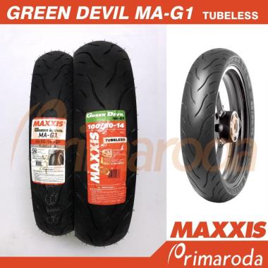 Sepasang Ban Yamaha Mio S, Mio Z, Tubeless Maxxis Green Devil MA-G1