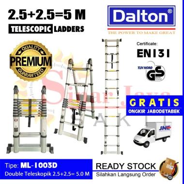 Tangga Teleskopik Multipurpose 5 Meter Dalton ML-1002D Tangga Telkom