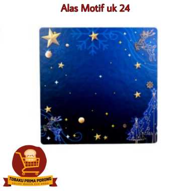 Alas Motif Uk 24 - alas kue tart Kotak Night