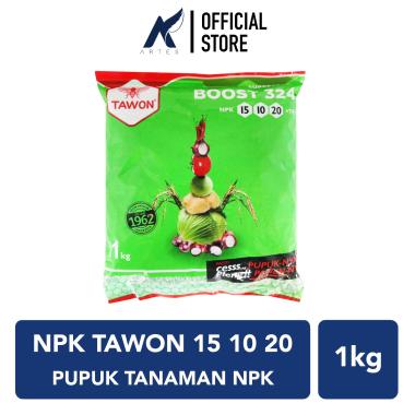 TAWON BOOST 324 NPK 15-10-20 Pupuk Tanaman Tumbuhan Bunga Buah Hijau Kemasan Pabrik 1 kg-kilo