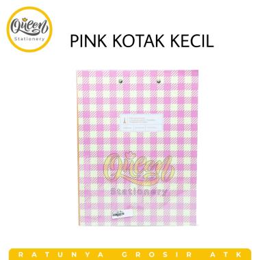 1 PCS CLIP FILE B5 261-4 NON MERK (007913) / FILE ORGANIZER / DOCUMENT KEEPER PINK KOTAK KECIL