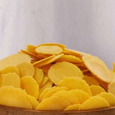 [KILOAN] Opak Dolar Bulat Manis - 1kg / Kue Dollar / Simping Panggang Manis Renyah / Kue Kering Leba