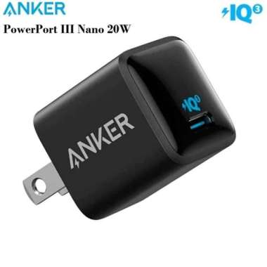 ANKER A2633 - PowerPort III Nano 20W - Support PD 20W and PowerIQ 3.0 Hitam