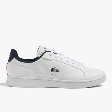SEPATU SNEAKER KULIT LACOSTE PRIA ORIGINAL SNEAKERS CASUAL KETS ASLI ORI PUTIH WHITE LM02