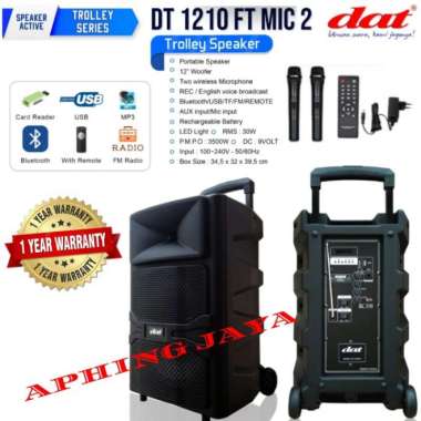Speaker Aktif Portable 12inch dat DT-1210FT DAT DT1210FT Original Multicolor