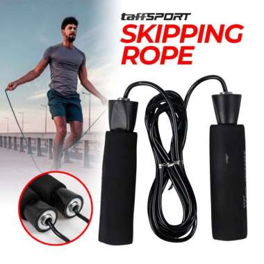 TaffSPORT Lompat Tali Skipping Kecepatan Lompat Tali Olahraga Berat