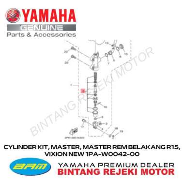 CYLINDER KIT, MASTER, MASTER REM BELAKANG R15, VIXION NEW 1PA-W0042-00