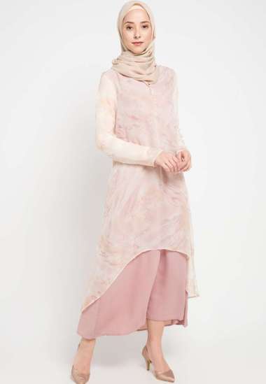 Audrey Maxi Dress In Cream Purple Azzar S