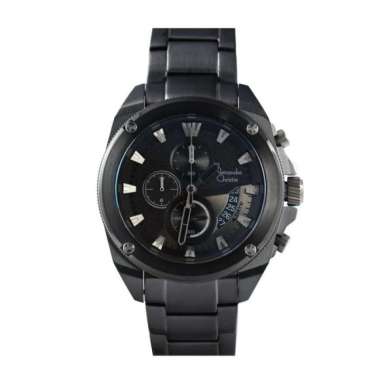 JAM TANGAN PRIA ALEXANDRE CHRISTIE AC 6646 / AC6646 RANTAI ORIGINAL FULL BLACK