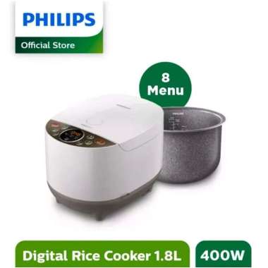 Rice Cooker Philips HD 4515 / PHILIPS Digital Rice Cooker HD4515 / rice cooker philips 1,8L Putih