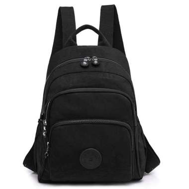 BOBO FASHION - Tas ransel cewek bobo 5806-6 Tas Ransel Wanita Import polyester Waterproof BLACK