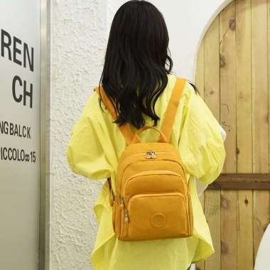 BOBO FASHION - Tas ransel cewek bobo 5806-6 Tas Ransel Wanita Import polyester Waterproof YELLOW