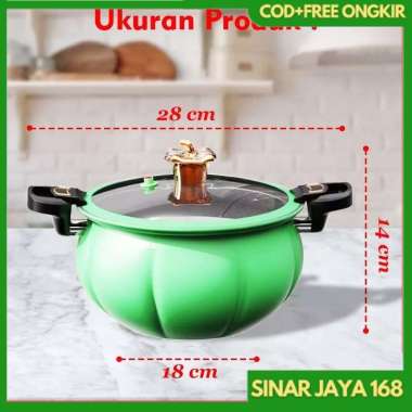 [COD] Panci Presto / TOTIPOTENT POT Model Labu Terbaru Ukuran Jumbo 28 cm