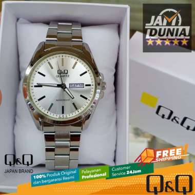 JAM TANGAN Q Q PRIA ORIGINAL JAM TANGAN QnQ A190 JAM Q&Q A190 210Y JAM TANGAN QQ A190-201Y JAM Q&Q A