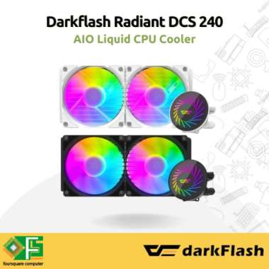 Darkflash Radiant DCS 240 | AIO Liquid Cooler Water Cooling 240mm DCS240 Putih