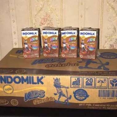 UHT Indomilk 115ml-1 Karton-40pcs-Susu Kotak-All Varian-Grosir-Murah - Coklat