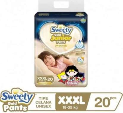 Promo Harga SWEETY Gold Junior Pants XXXL20 20 pcs - Blibli