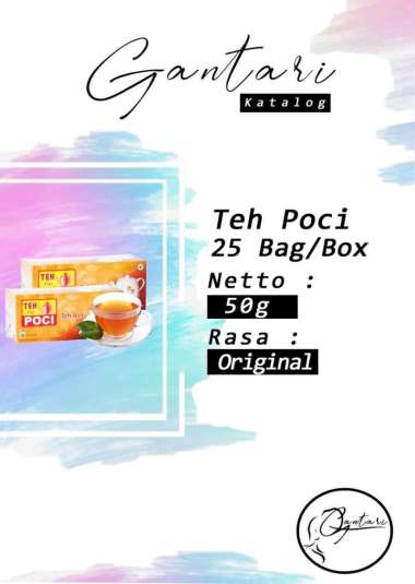 Teh Celup Cap Poci Original 50 g isi 25 Bag / Box