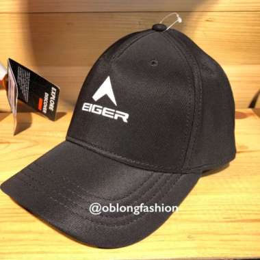 Topi Eiger Baseball Cap - Black S-M