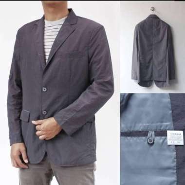 GENTWELL BLAZER SLIM FIT STRETCH NAVY - M bahan parasut