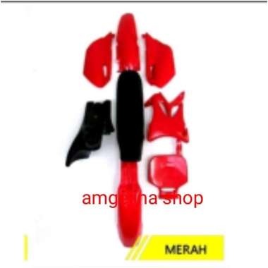 body set yz 85/body bebek trail yz 85 Merah