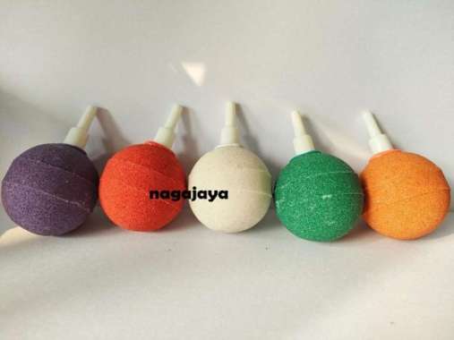 batu airstone bakso warna medium batu gelembung udara batu warna 4cm orange