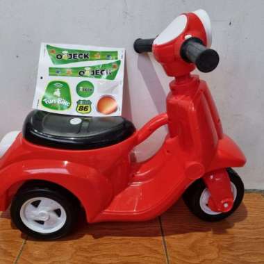 FUNBIKE VESPA ANAK MUSIK DAN LAMPU - QUASIONSTUR Putih