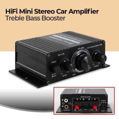 Lepy Hi-Fi Mini Stereo Car Amplifier Treble Bass Booster