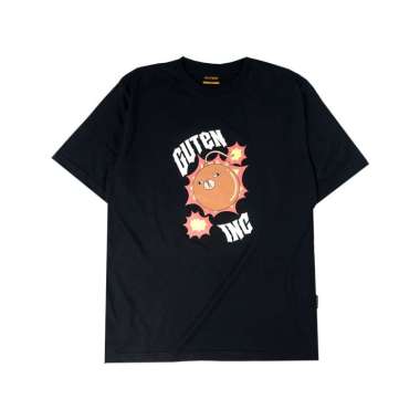 Guten Inc - Kaos Hitam Pria Guten Inc Paper Boom L