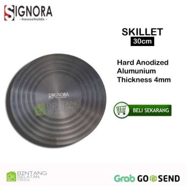 Tatakan kompor gas anti noda Skillet 30cm Skillet Signora