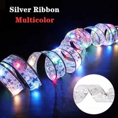 Partigos Lampu Hias String Lights Model Pita Natal 50 LED Multicolor Gold