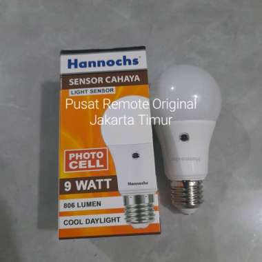 BOHLAM LAMPU LED HANNOCHS SENSOR CAHAYA 9W 9WATT ORIGINAL ASLI
