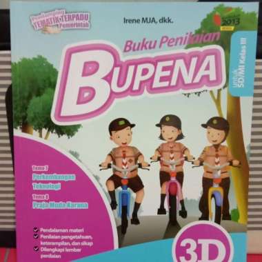 Bupena 3D Buku Penilaian Bupena SD kelas 3D Multivariasi Multicolor