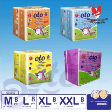 OTO Diapers Pants-Diapers Dewasa Pants/Perekat XXL (8)